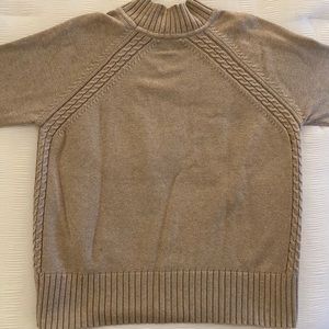 Cream Mock Neck Sweater